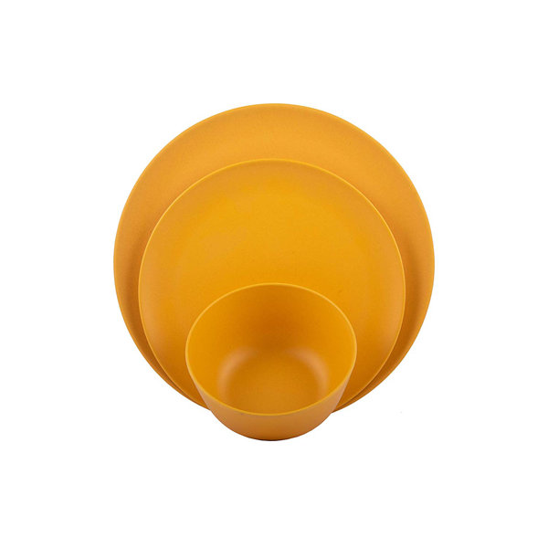 Melange CaterEco Bamboo Dinnerware Set of 12 & Reviews Wayfair Canada